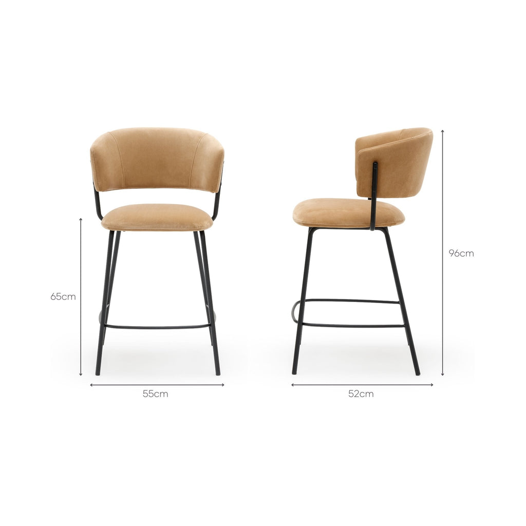 Porto Counter Chair - Toffee - Bar & Counter Stools Loom Collection Loom Collection Dubai