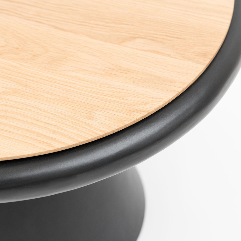 Ramel Coffee Table - Light Oak & Black - Coffee Tables Tolv Loom Collection Dubai