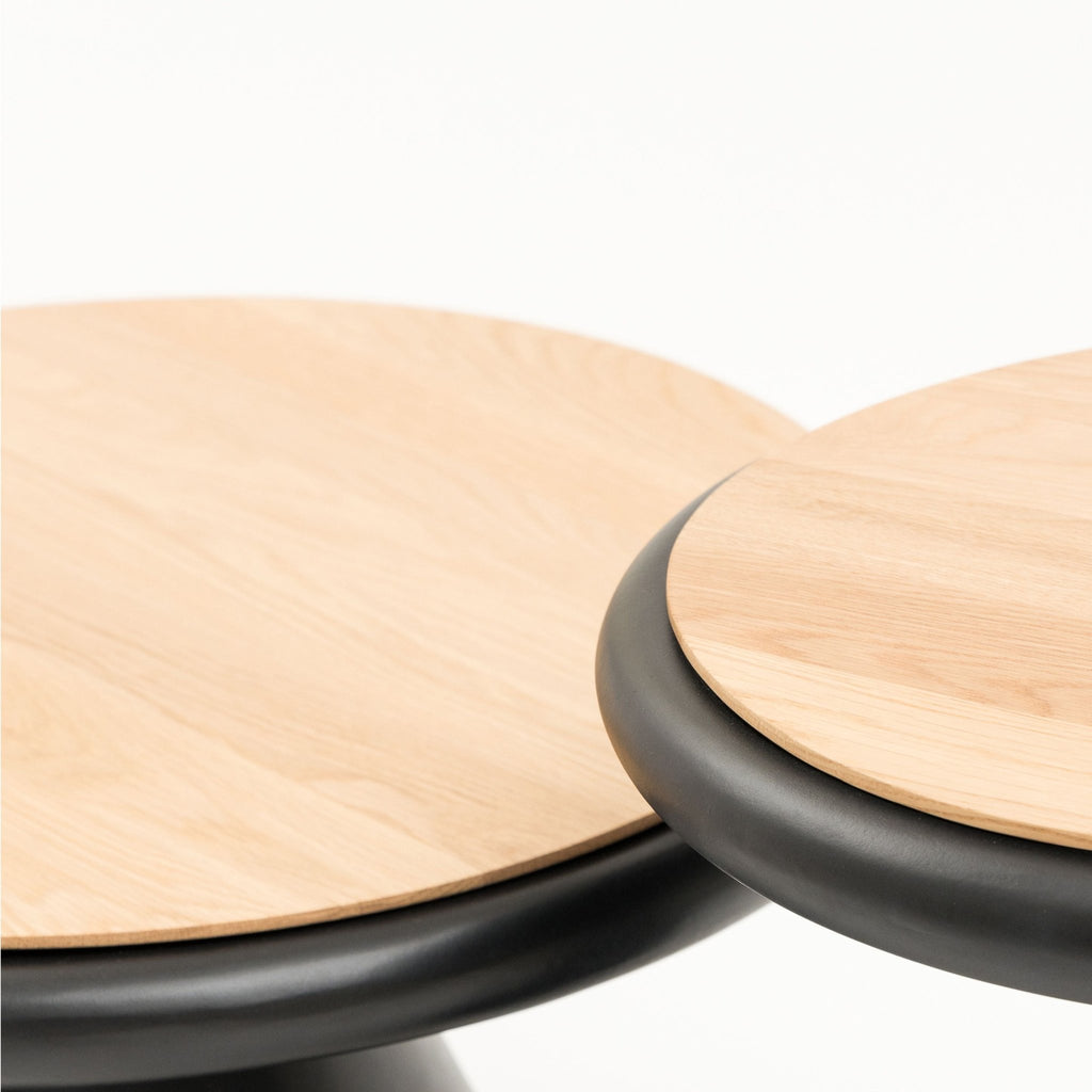 Ramel Coffee Table - Light Oak & Black - Coffee Tables Tolv Loom Collection Dubai