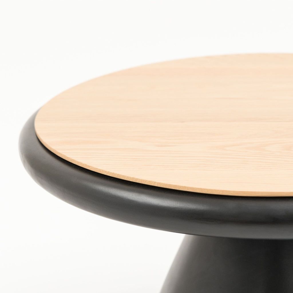 Ramel Coffee Table - Light Oak & Black - Coffee Tables Tolv Loom Collection Dubai