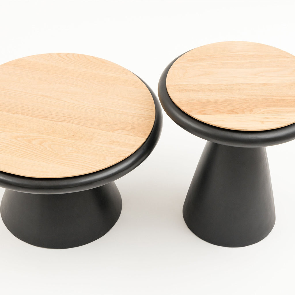 Ramel Coffee Table - Light Oak & Black - Coffee Tables Tolv Loom Collection Dubai