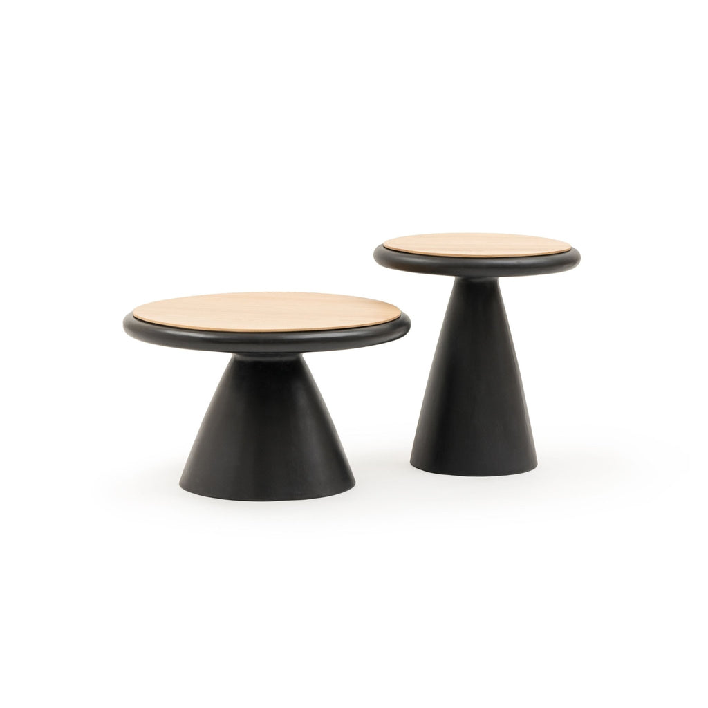 Ramel Coffee Table - Light Oak & Black - Coffee Tables Tolv Loom Collection Dubai