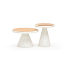 Ramel Coffee Table - Light Oak & Terrazzo Feta - Coffee Tables Tolv Loom Collection Dubai