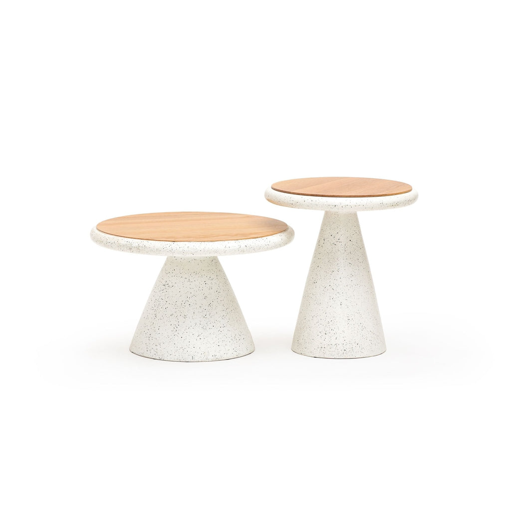 Ramel Coffee Table - Light Oak & Terrazzo Feta - Coffee Tables Tolv Loom Collection Dubai