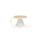 Ramel Coffee Table - Light Oak & Terrazzo Feta - Coffee Tables Tolv Loom Collection Dubai