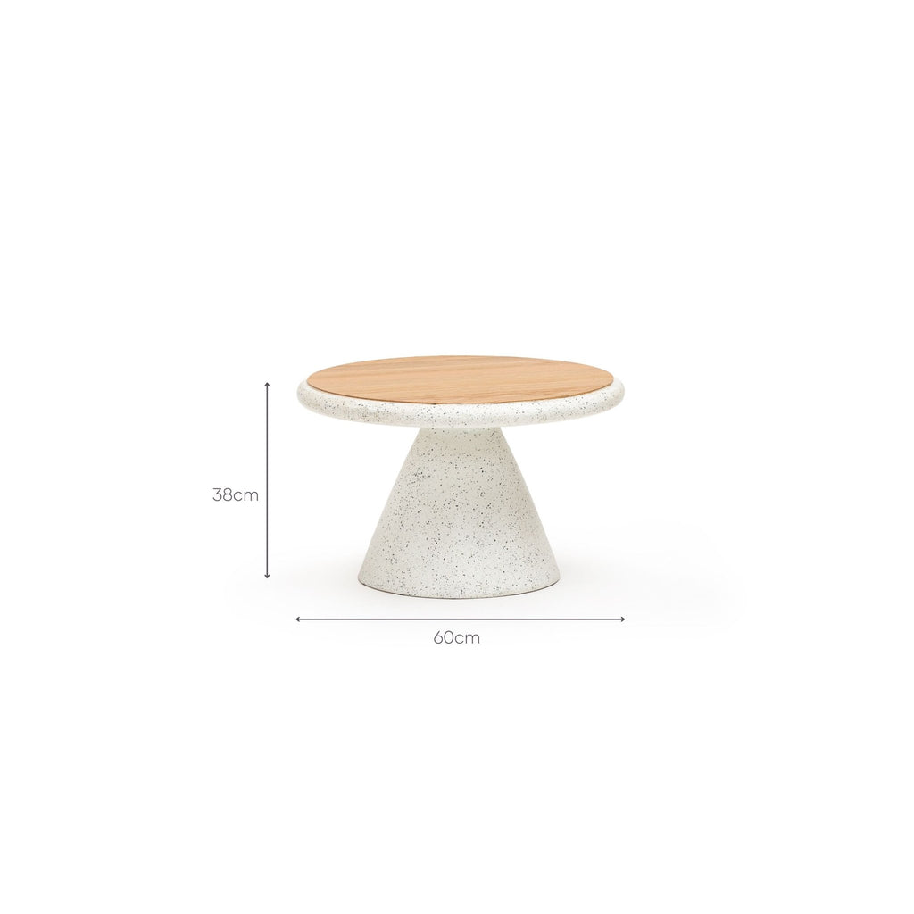 Ramel Coffee Table - Light Oak & Terrazzo Feta - Coffee Tables Tolv Loom Collection Dubai