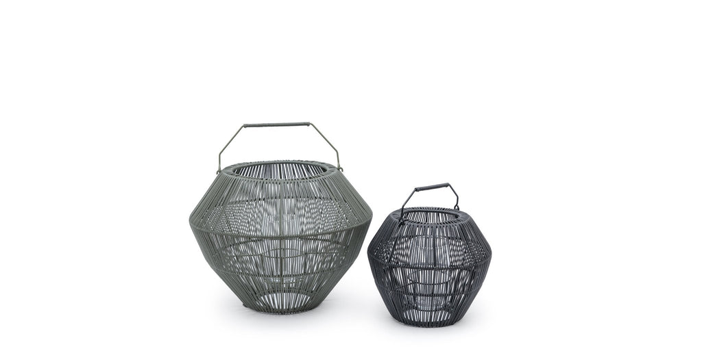 Ramos Glass Candle Holder - Lava.