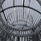 Ramos Glass Candle Holder - Lava - Lanterns Loom Collection Loom Collection Dubai