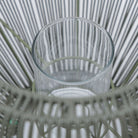 Ramos Glass Candle Holder - Moss - Lanterns Loom Collection Loom Collection Dubai