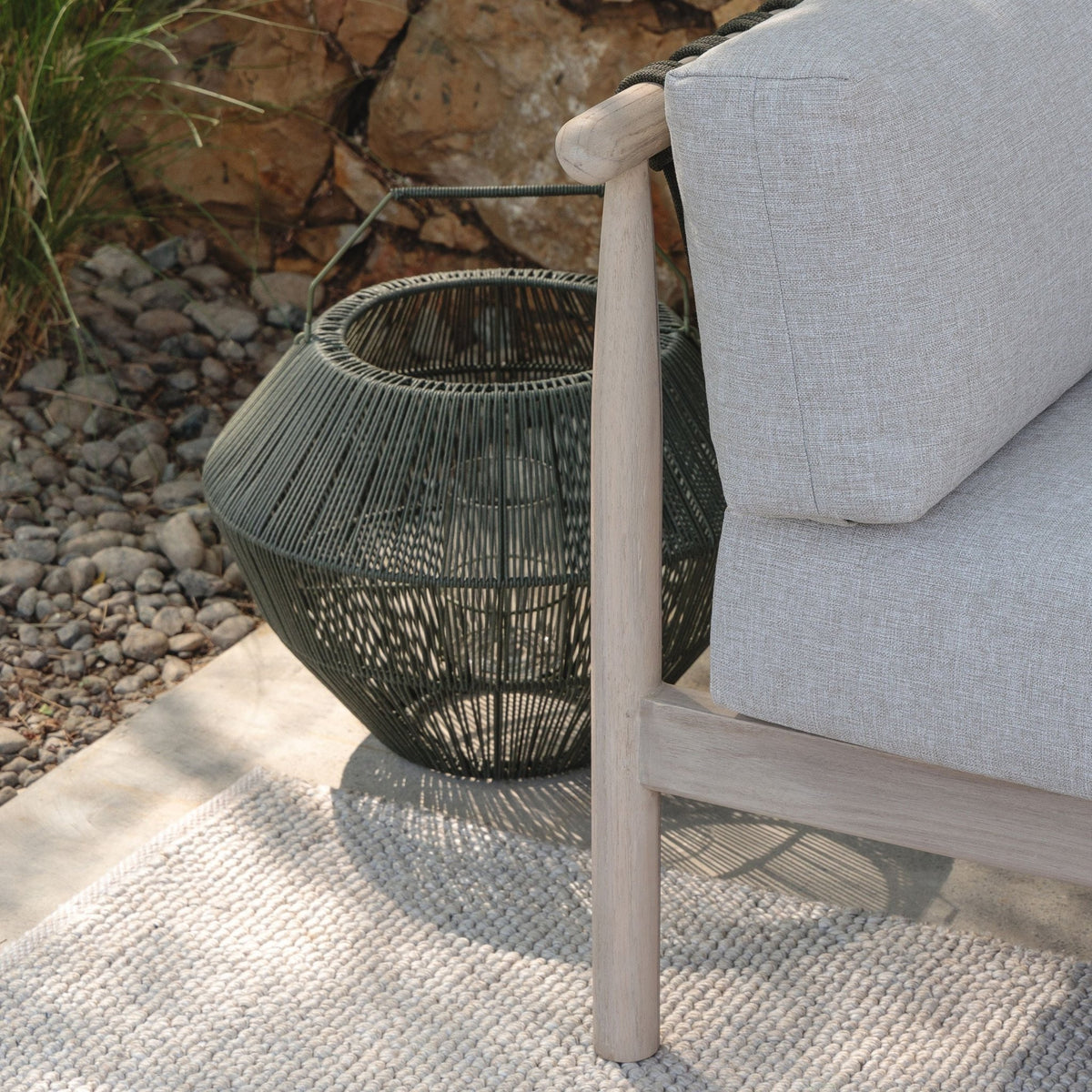 Ramos Glass Candle Holder - Moss - Lanterns Loom Collection Loom Collection Dubai