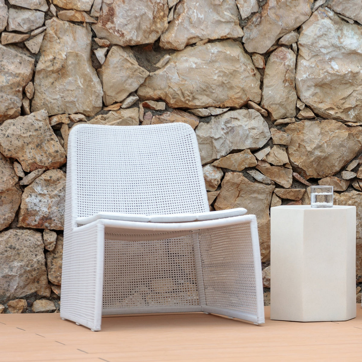 Reef Lounge Chair - Stonewhite