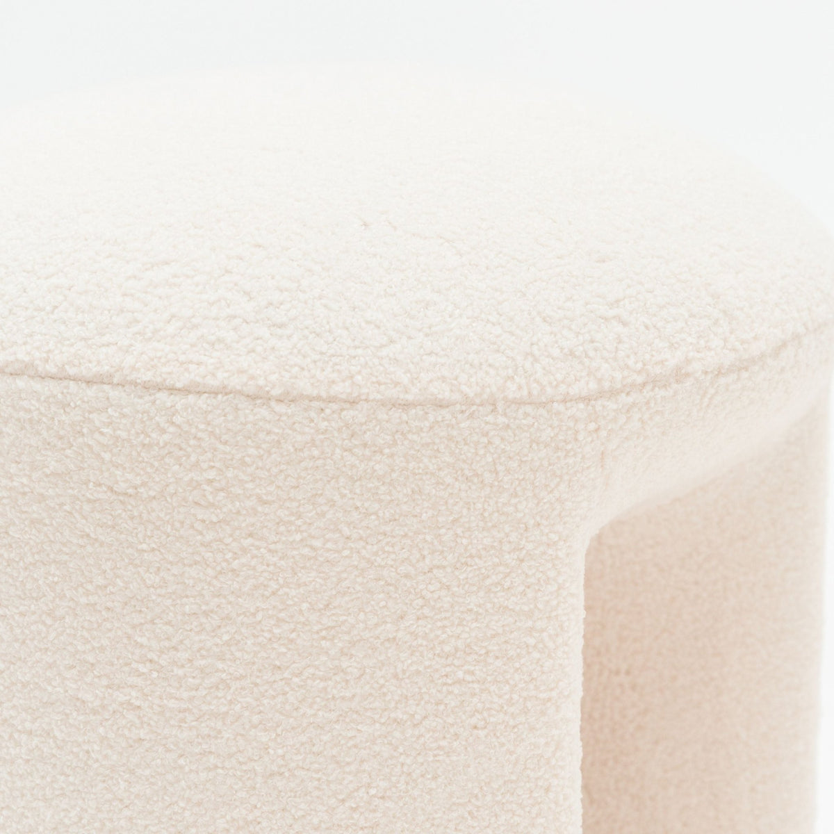 Remi Stool - Cream - Ottomans Loom Collection Loom Collection Dubai