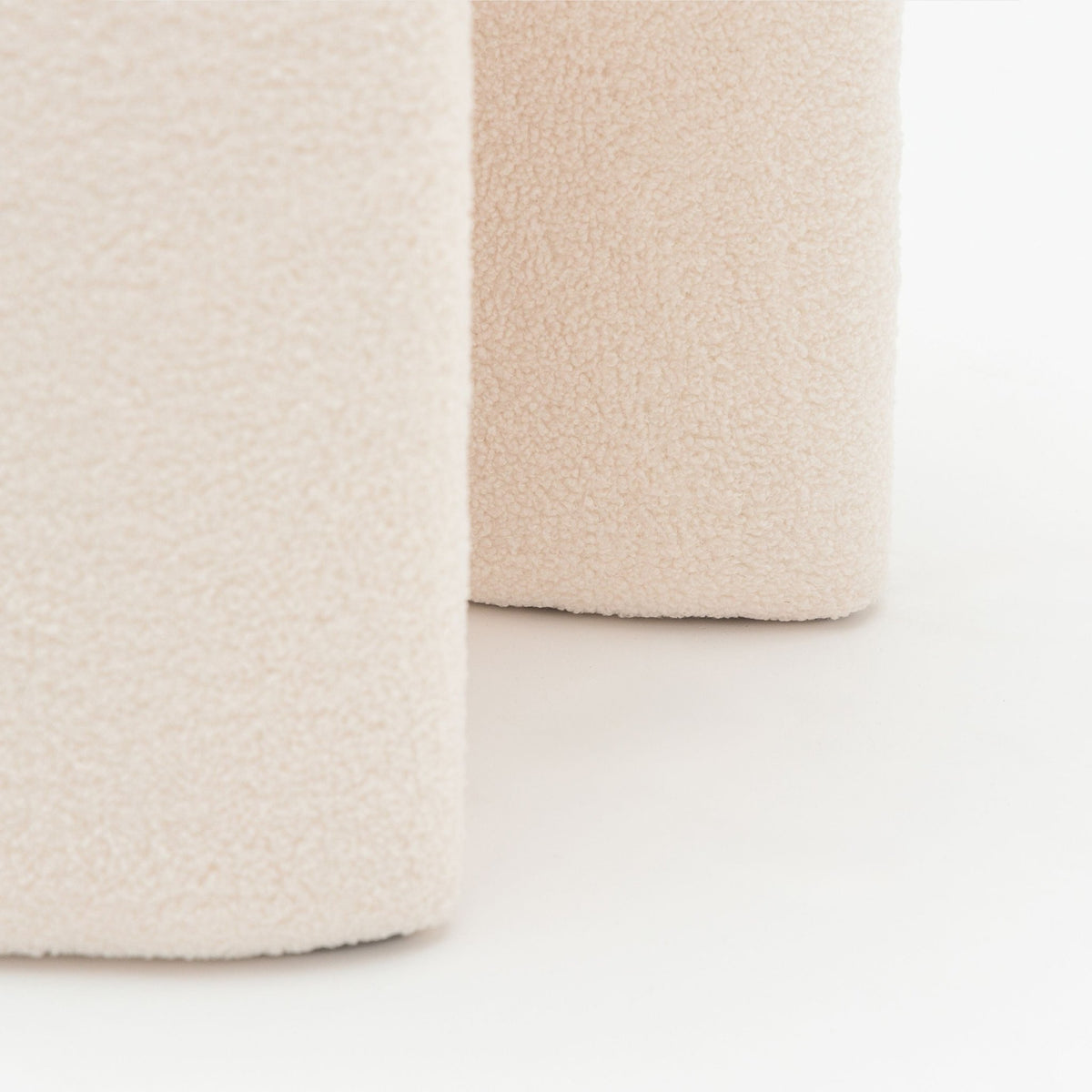 Remi Stool - Cream - Ottomans Loom Collection Loom Collection Dubai