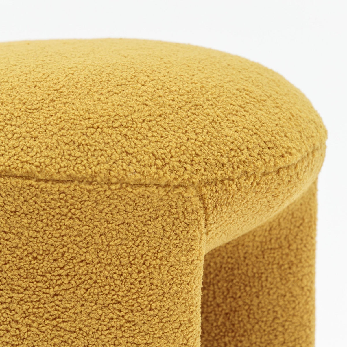 Remi Stool - Mustard - Ottomans Loom Collection Loom Collection Dubai