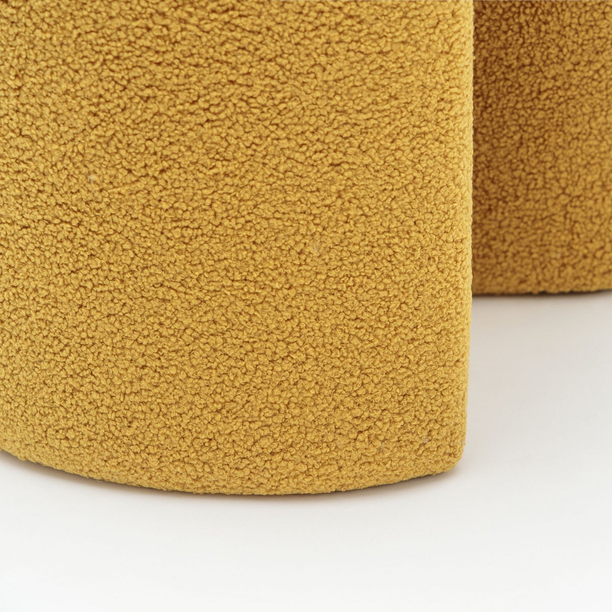 Remi Stool - Mustard - Ottomans Loom Collection Loom Collection Dubai