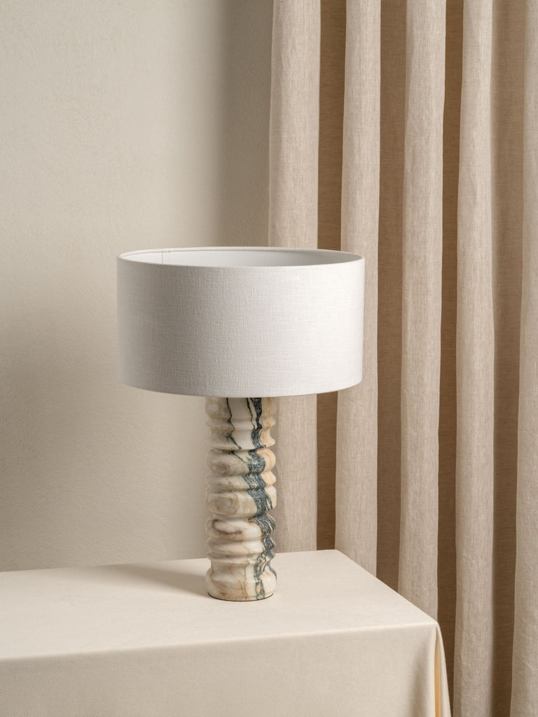 Renee - Large Voila Calacatta Marble Table Lamp - Loom Collection