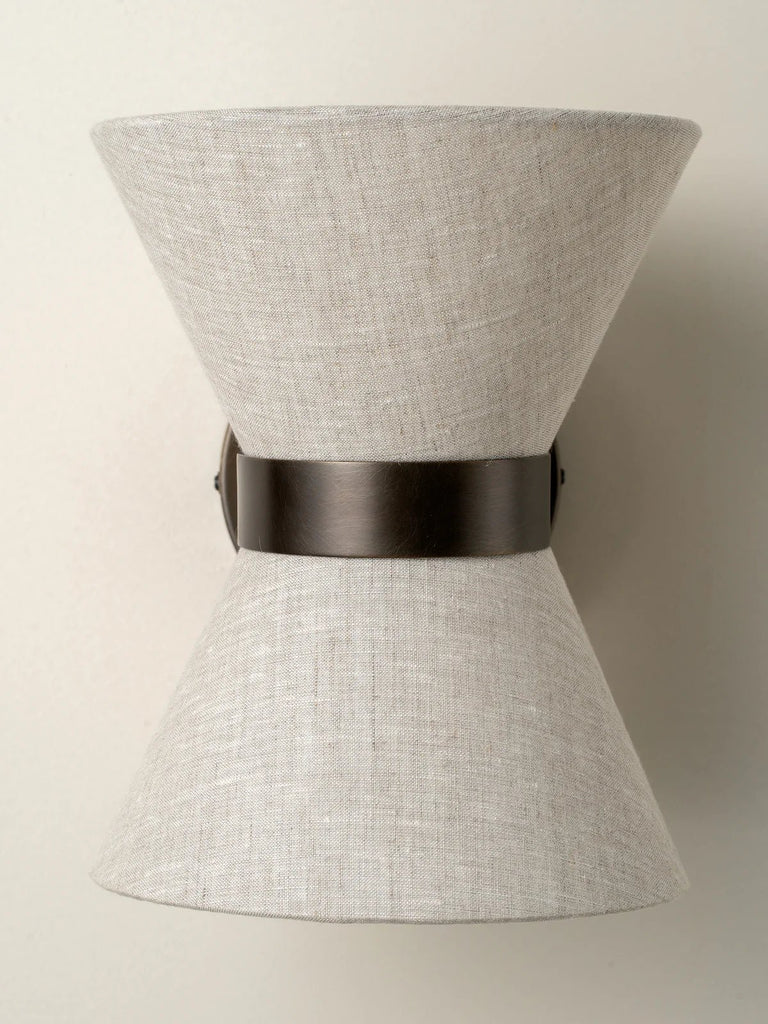 Renwick - Linen & Bronze Wall Light