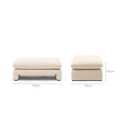 Replay Ottoman - Ivory - Ottomans Loom Collection Loom Collection Dubai