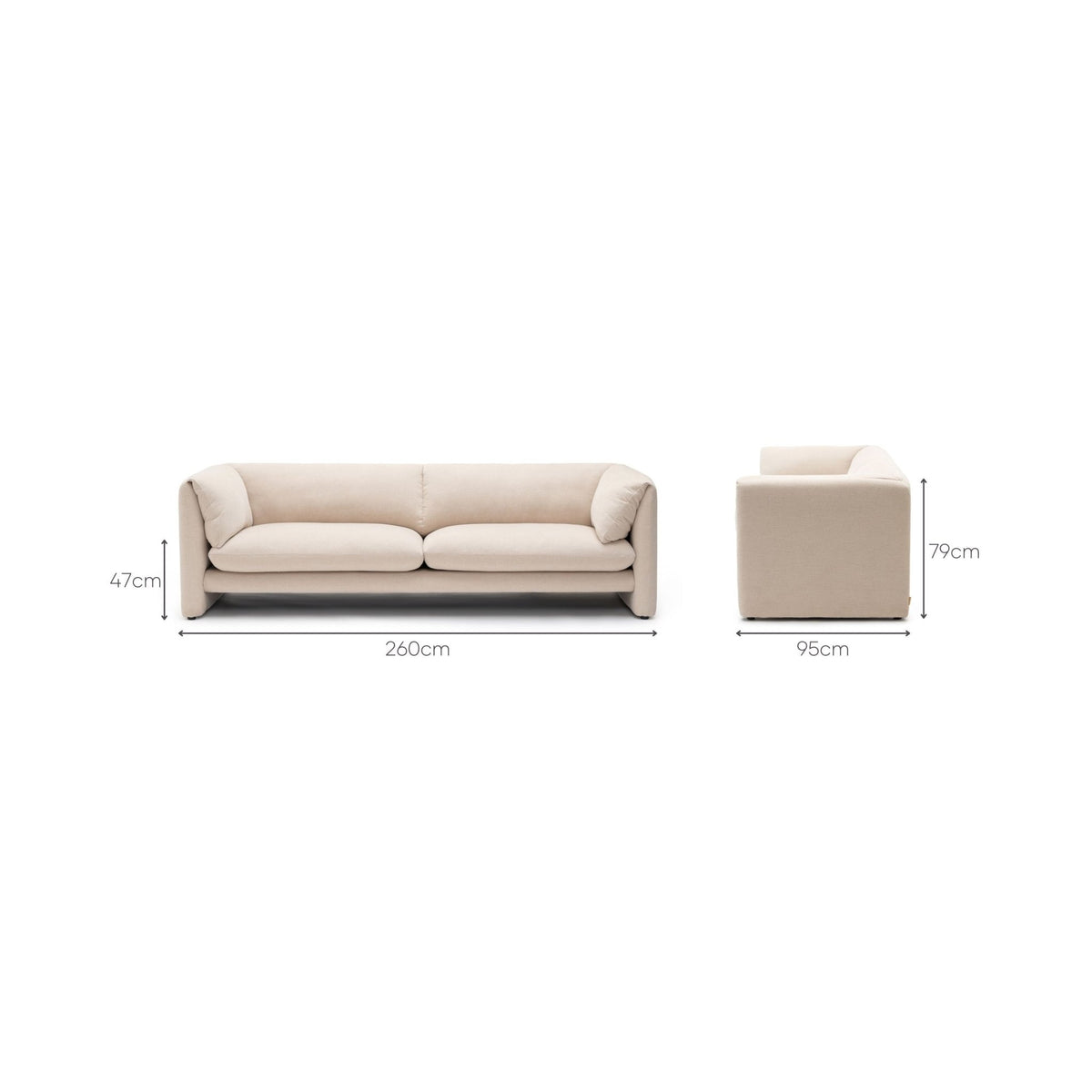 Replay Sofa - Ivory - Sofas Loom Collection Loom Collection Dubai
