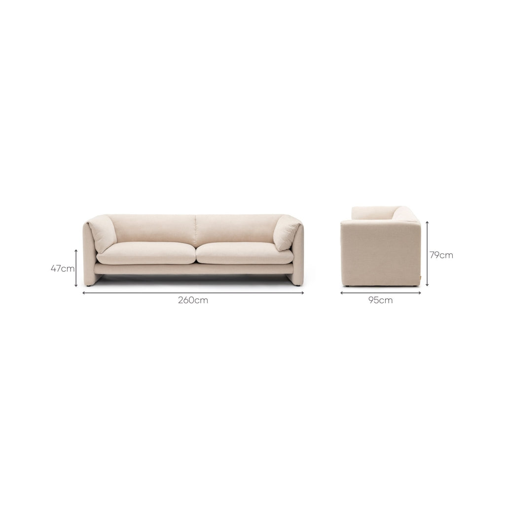 Replay Sofa - Ivory - Sofas Loom Collection Loom Collection Dubai