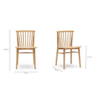 Requin Chair - Light Oak - Dining Chairs Tolv Loom Collection Dubai