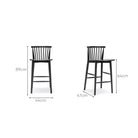 Requin Counter Stool - Black