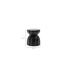 Revolve Stool - Black - Side Tables Loom Collection Loom Collection Dubai