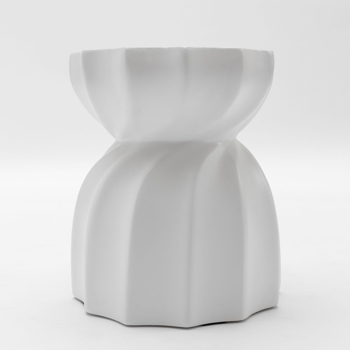 Revolve Stool - Chalk - Side Tables Loom Collection Loom Collection Dubai