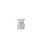 Revolve Stool - Chalk - Side Tables Loom Collection Loom Collection Dubai
