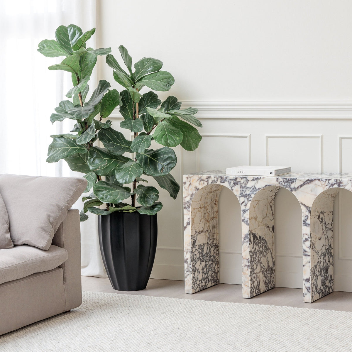 Rialto Console Table - Calacatta Viola
