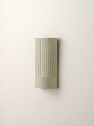Enza - Warm White Ribbed Concrete Wall Light