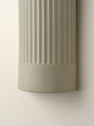 Enza - Warm White Ribbed Concrete Wall Light