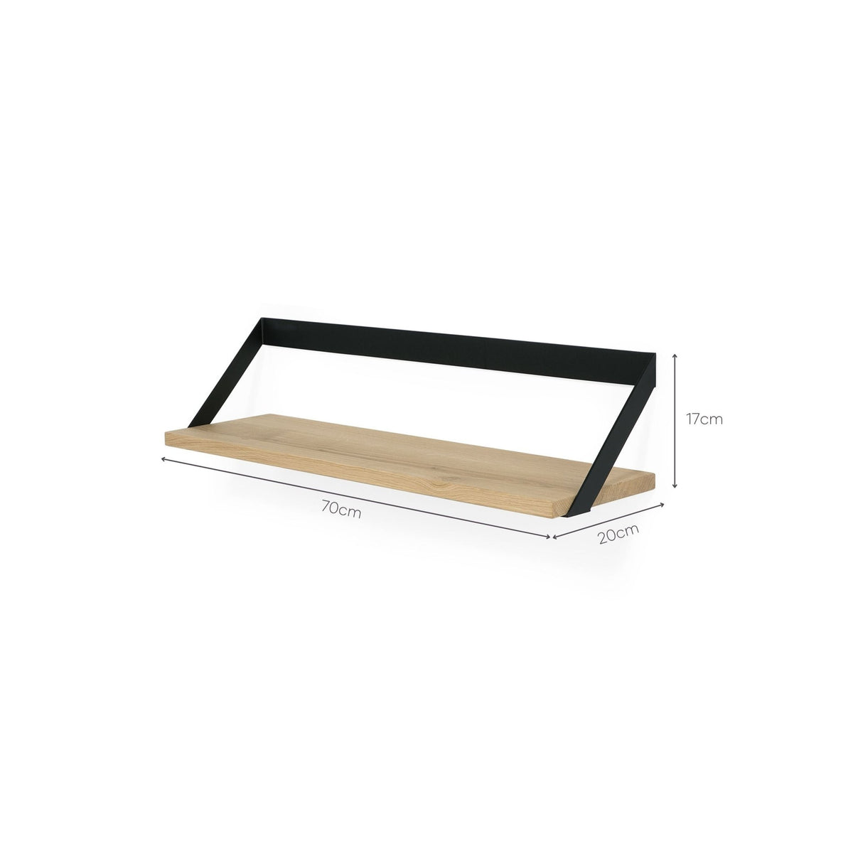 Ribbon Shelf - Black - Shelving Ethnicraft Loom Collection Dubai