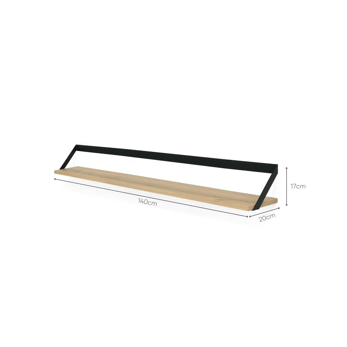 Ribbon Shelf - Black - Shelving Ethnicraft Loom Collection Dubai