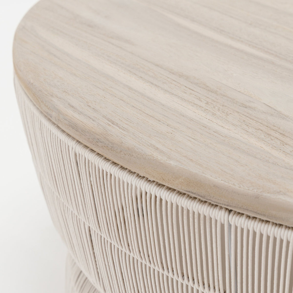 Riviera Coffee Table - Chalk & Aged Teak