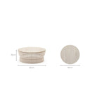 Riviera Coffee Table - Chalk & Aged Teak