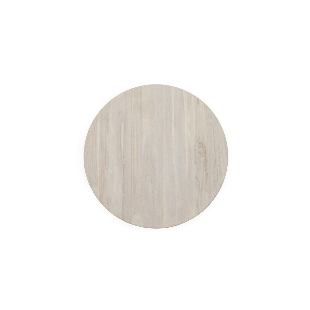 Riviera Side Table - Chalk & Aged Teak - Side Tables Loom Collection Loom Collection Dubai