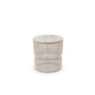 Riviera Side Table - Chalk & Aged Teak - Side Tables Loom Collection Loom Collection Dubai