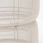 Riviera Side Table - Chalk & Aged Teak - Side Tables Loom Collection Loom Collection Dubai