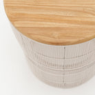 Riviera Side Table - Chalk & Honey - Side Tables Loom Collection Loom Collection Dubai