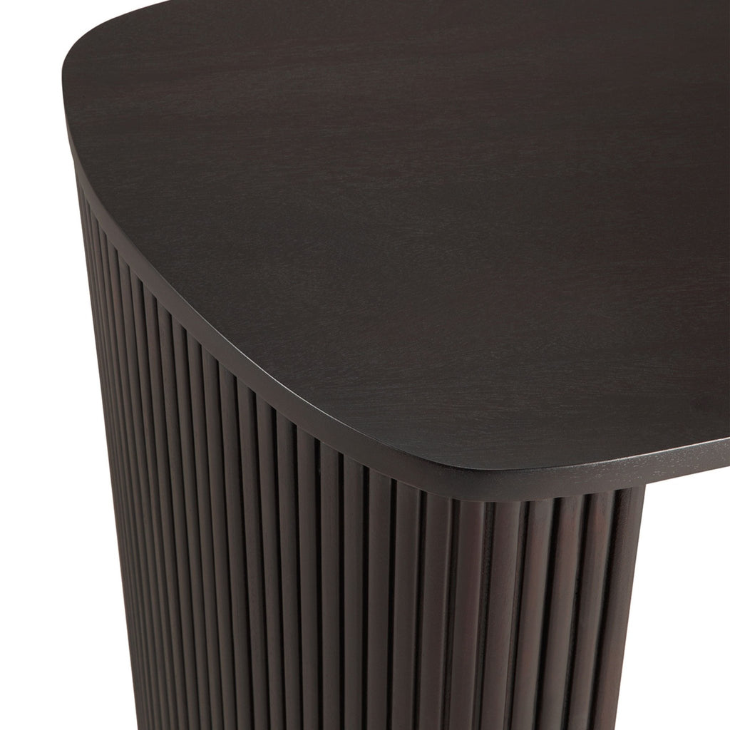 Roller Max Desk - Mahogany Dark Brown - Desks Ethnicraft Loom Collection Dubai