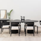 Ronda Chair - Black & Oatmeal