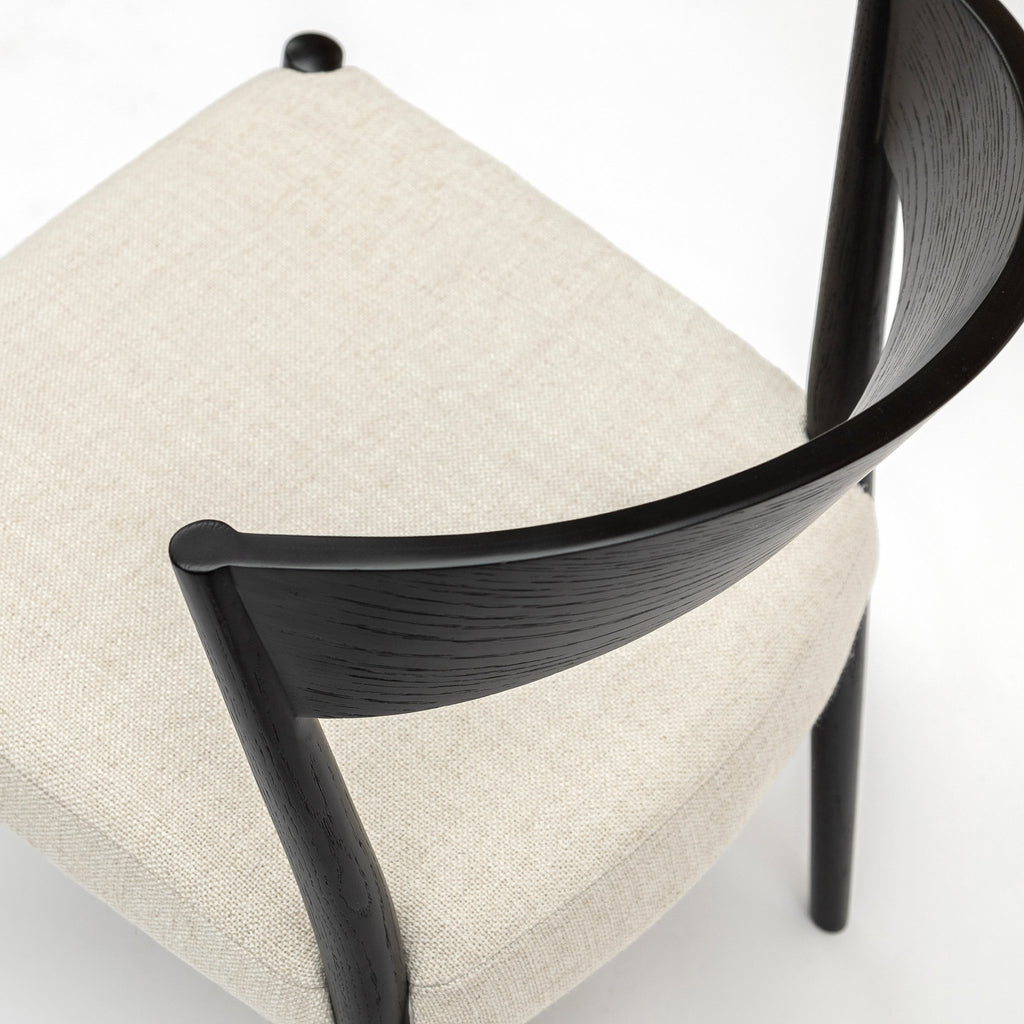 Ronda Chair - Black & Oatmeal - Loom Collection