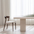 Ronda Chair - Espresso Oak & Oatmeal - Dining Chairs Tolv Loom Collection Dubai