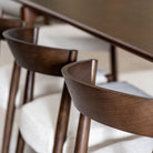 Ronda Chair - Espresso Oak & Oatmeal - Dining Chairs Tolv Loom Collection Dubai