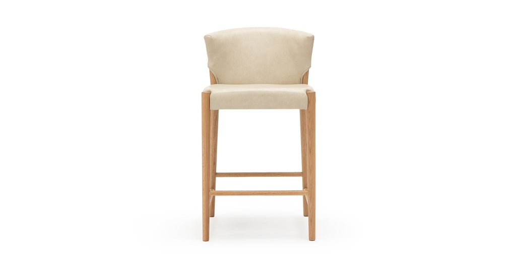 Ronda Counter Chair - Light Oak & Alabama Limestone.