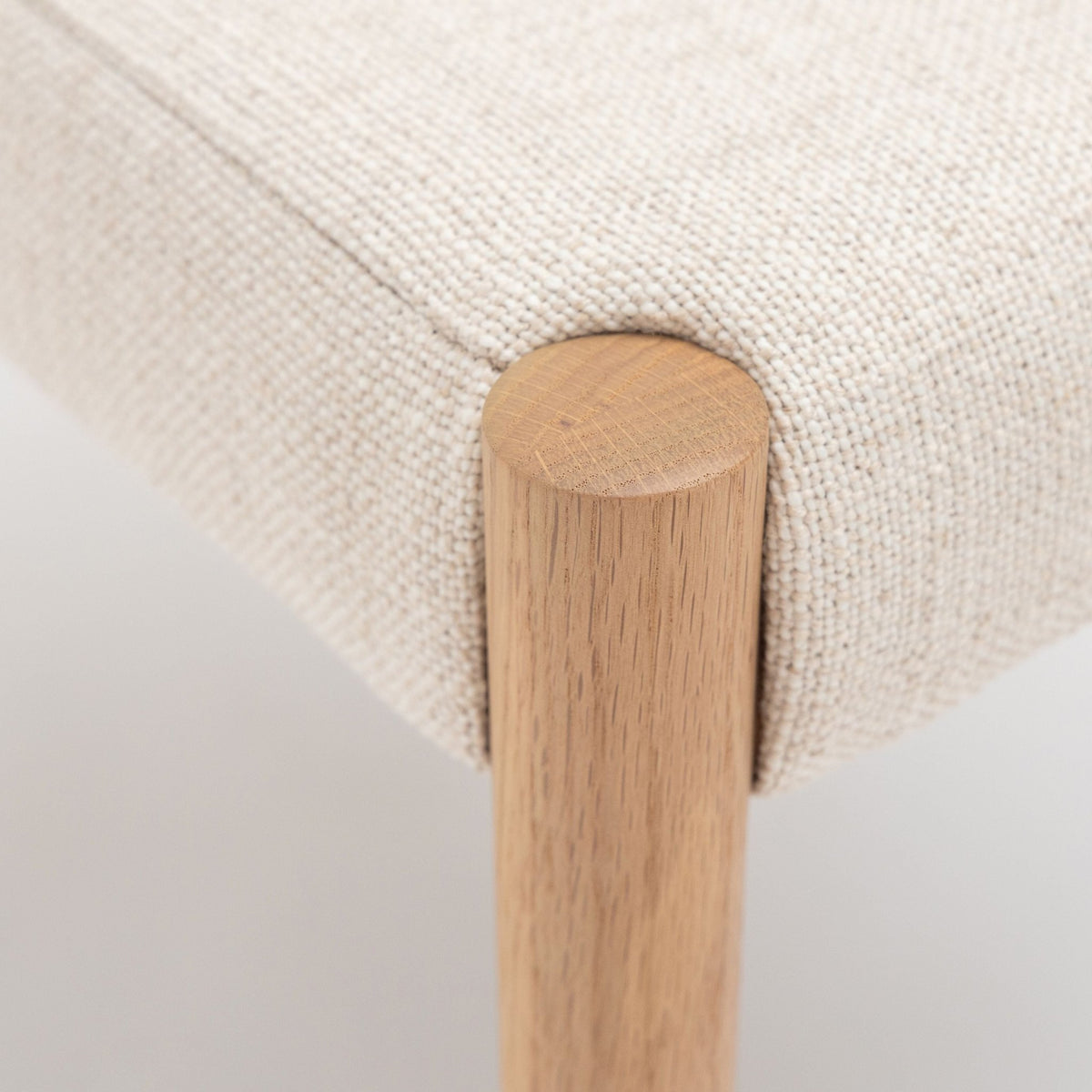 Ronda Dining Chair - Blonde Oak & Oatmeal - Dining Chairs Tolv Loom Collection Dubai