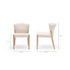 Ronda Dining Chair - Blonde Oak & Oatmeal - Dining Chairs Tolv Loom Collection Dubai