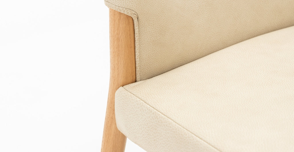 Ronda Dining Chair - Light Oak & Alabama Limestone.