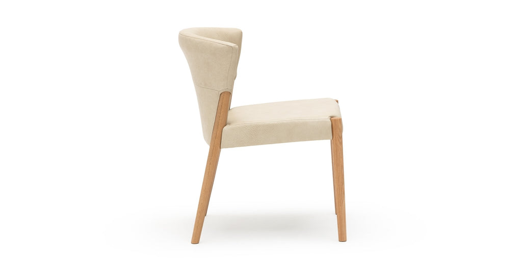 Ronda Dining Chair - Light Oak & Alabama Limestone.